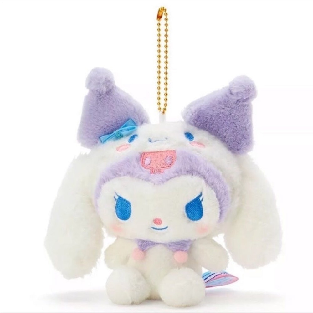 Sanrio plush Kuromi Cinnamoroll keychain mascot NEW not tiny